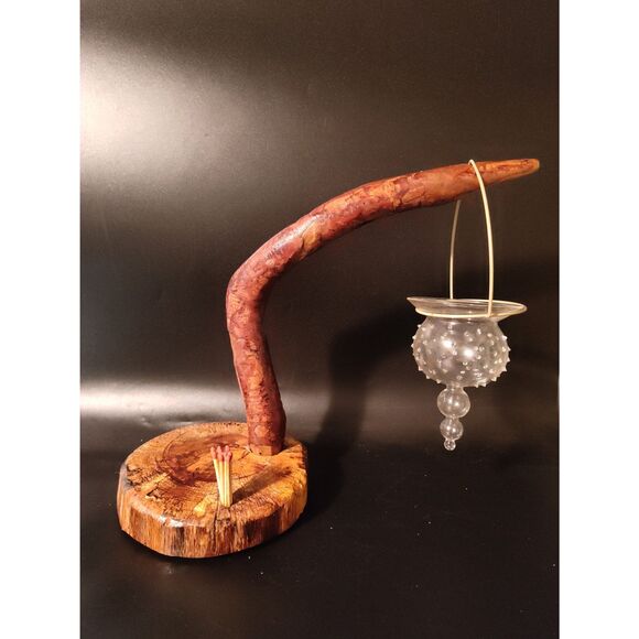 Handcrafted Live Oak & Dogwood Root, Rustic Candle Holder Indoor/Outdoor Decor - Picture 2 of 11